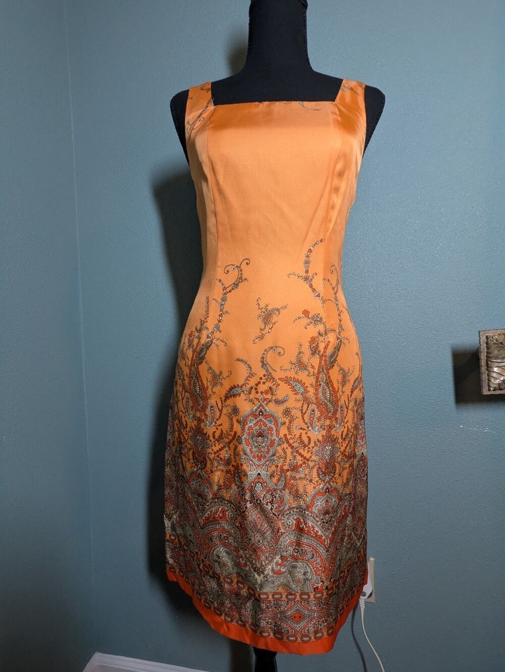 ann taylor dress 2,Orange Floral